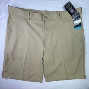 PGA Men's Performance Golf Shorts - Khaki Size 42